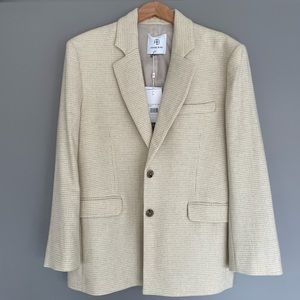 Sonora Blazer Houndstooth Buttercream
